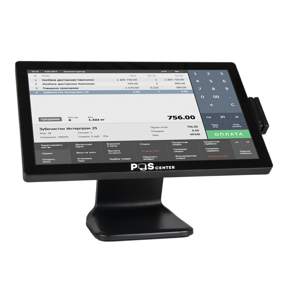 Сенсорный моноблок POScenter POS101 Pro 4136